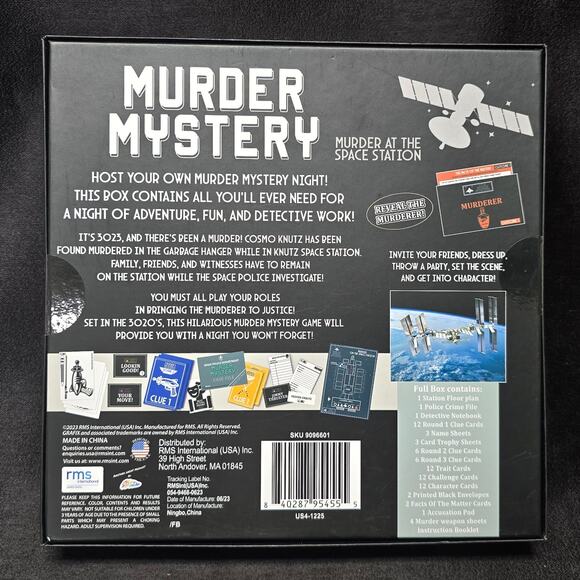 Host Your Own Murder Mystery Game Lake Como & Space Station Sets - Picture 6 of 6